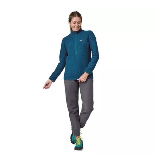 Patagonia Women's Small R1 Air 1/2-Zip Pullover Lagom Blue Jacket NWT Half Zip - Picture 10 of 11